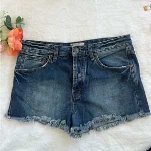 Free people shorts button fly cut off Size 30